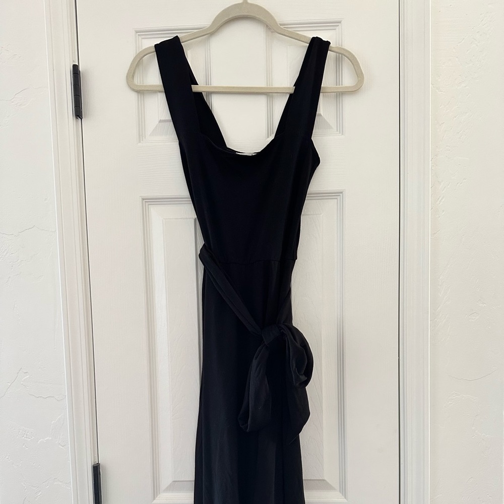 Reformation Square Neckline Fit & Flare Dress